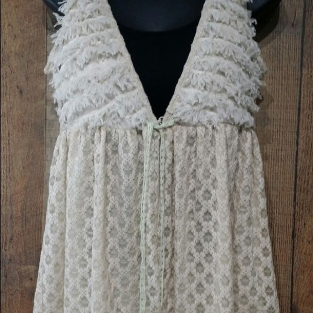 Anthropologie Boho Tunic Vest